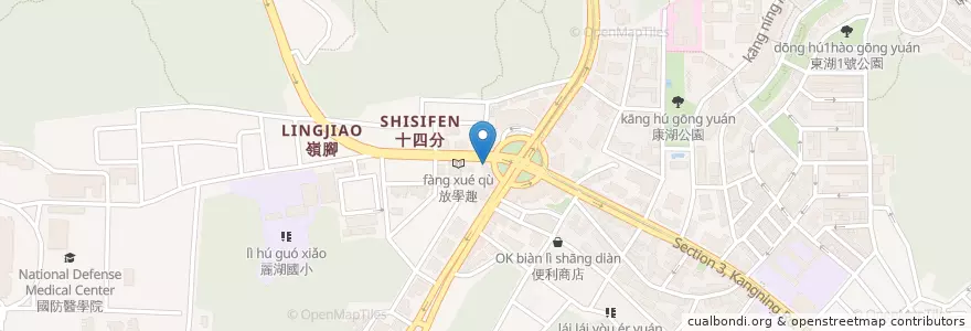 Mapa de ubicacion de 玉山商業銀行 en تایوان, 新北市, تایپه, 內湖區.