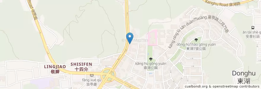 Mapa de ubicacion de 台灣鵝肉食堂 en 臺灣, 新北市, 臺北市, 內湖區.