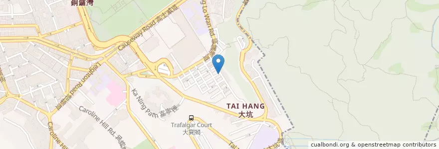 Mapa de ubicacion de 民聲冰室 en 中国, 広東省, 香港, 香港島, 新界, 灣仔區 Wan Chai District.