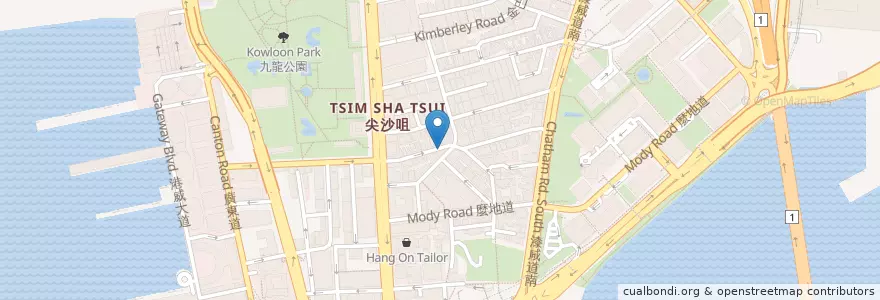 Mapa de ubicacion de 媽咪雞蛋仔 en 중국, 광둥성, 홍콩, 가우룽, 신제, 油尖旺區 Yau Tsim Mong District.