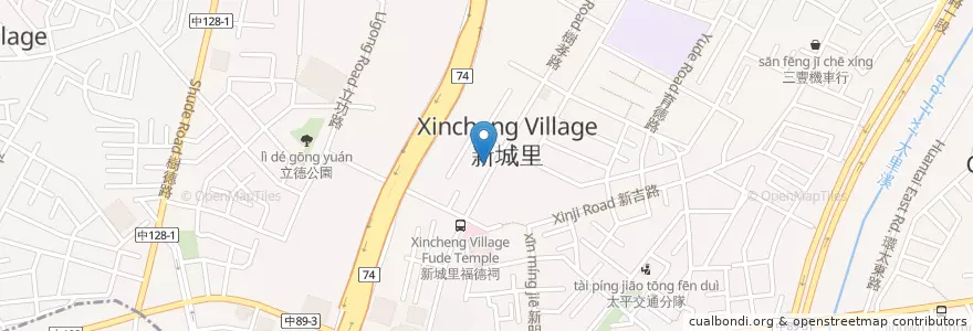 Mapa de ubicacion de 湯馥石頭火鍋 en تايوان, تاي شانغ, 太平區.