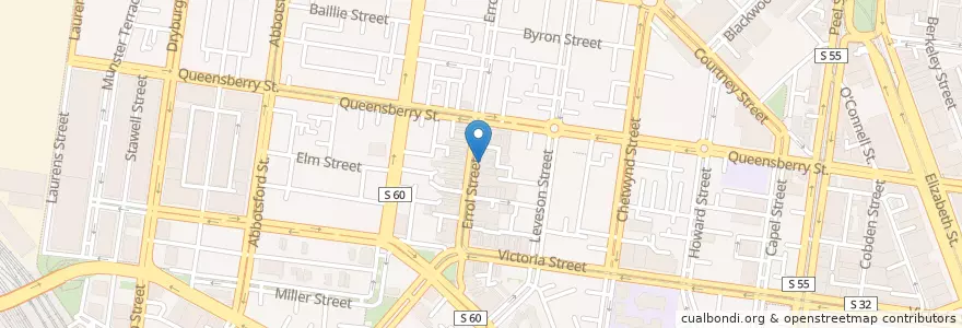 Mapa de ubicacion de The Centre en أستراليا, ولاية فيكتوريا, City Of Melbourne.