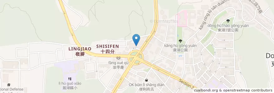 Mapa de ubicacion de ieat早午餐 en 타이완, 신베이 시, 타이베이시, 네이후 구.