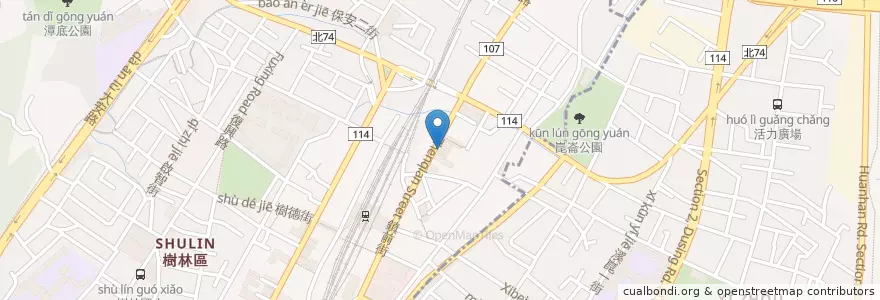 Mapa de ubicacion de 康軒牙醫診所 en Taiwan, 新北市, 樹林區.