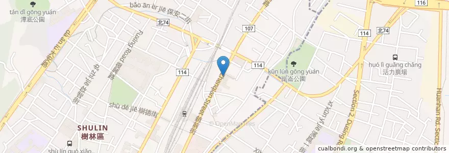 Mapa de ubicacion de 興明皮膚科 en Taiwan, 新北市, 樹林區.