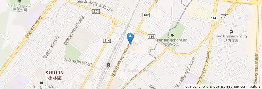 Mapa de ubicacion de 星瞳眼科 en تايوان, تايبيه الجديدة, 樹林區.