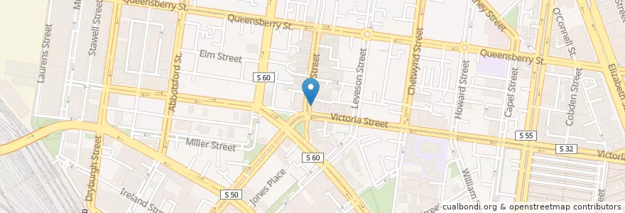 Mapa de ubicacion de Faces & Places en 澳大利亚, 维多利亚州, City Of Melbourne.