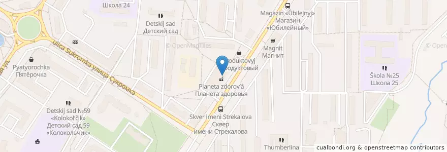 Mapa de ubicacion de Почта Банк en 러시아, Центральный Федеральный Округ, Московская Область, Городской Округ Мытищи.