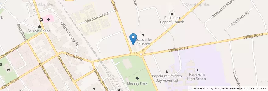 Mapa de ubicacion de Mr Sushi en Nova Zelândia, Auckland, Papakura.