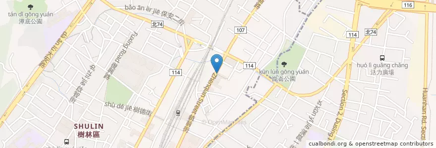 Mapa de ubicacion de 奇新牙醫診所 en تایوان, 新北市, 樹林區.