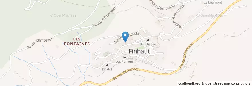 Mapa de ubicacion de Beau-Soleil en Schweiz/Suisse/Svizzera/Svizra, Finhaut, Valais/Wallis, Saint-Maurice, Finhaut.