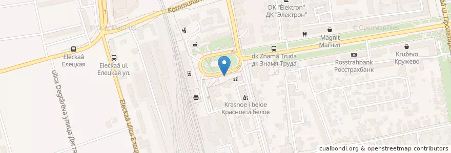 Mapa de ubicacion de Робин-Сдобин en 俄罗斯/俄羅斯, Центральный Федеральный Округ, 坦波夫州, Тамбовский Район, Городской Округ Тамбов.