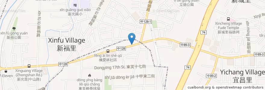 Mapa de ubicacion de 拿坡里披薩 en Taiwan, Taichung, 太平區.