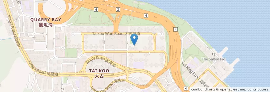 Mapa de ubicacion de 銀座梅林 Tonkatsu Ginza Bairin en Китай, Гуандун, Гонконг, Гонконг, Новые Территории, 東區 Eastern District.