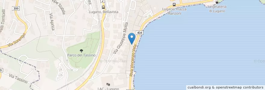 Mapa de ubicacion de Vela en Suiza, Tesino, Distretto Di Lugano, Lugano, Circolo Di Lugano Ovest.