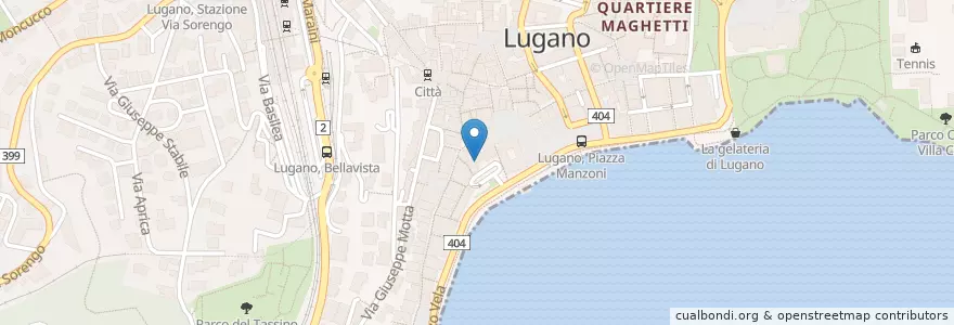 Mapa de ubicacion de Bocc en Switzerland, Ticino, Distretto Di Lugano, Lugano, Circolo Di Lugano Ovest.