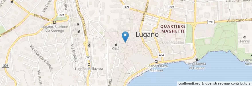 Mapa de ubicacion de Amavita en Zwitserland, Ticino, Distretto Di Lugano, Lugano, Circolo Di Lugano Ovest.