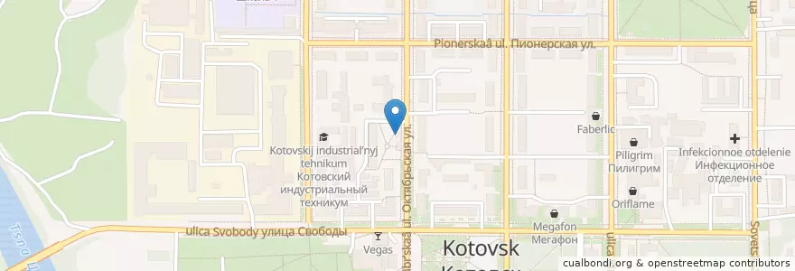 Mapa de ubicacion de В шоколаде en روسيا, Центральный Федеральный Округ, Тамбовская Область, Городской Округ Котовск.