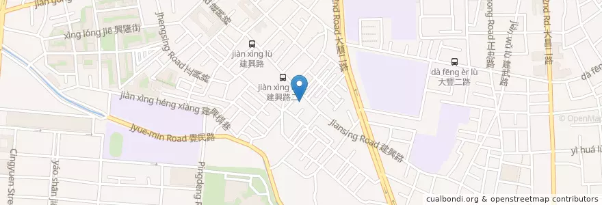 Mapa de ubicacion de 三寶宮 en 臺灣, 高雄市, 三民區.