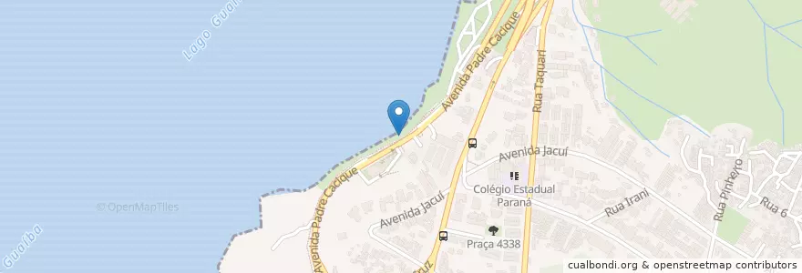 Mapa de ubicacion de Bike PoA Iberê en Brasil, Região Sul, Rio Grande Do Sul, Região Metropolitana De Porto Alegre, Região Geográfica Intermediária De Porto Alegre, Região Geográfica Imediata De Porto Alegre, Porto Alegre.