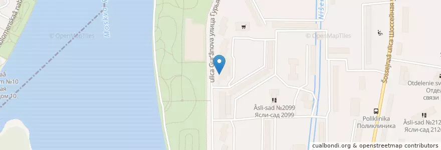 Mapa de ubicacion de Отделение связи №109389 en Rusland, Centraal Federaal District, Moskou, Юго-Восточный Административный Округ, Район Печатники.