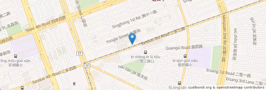 Mapa de ubicacion de 必勝客 en 臺灣, 高雄市, 苓雅區.