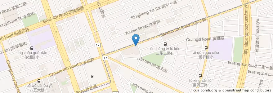 Mapa de ubicacion de 麥當勞 en 臺灣, 高雄市, 苓雅區.
