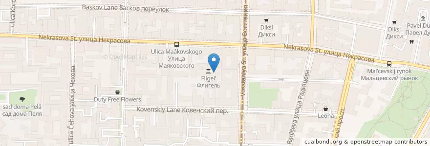 Mapa de ubicacion de Под лестницей en Russland, Föderationskreis Nordwest, Oblast Leningrad, Sankt Petersburg, Центральный Район, Литейный Округ.