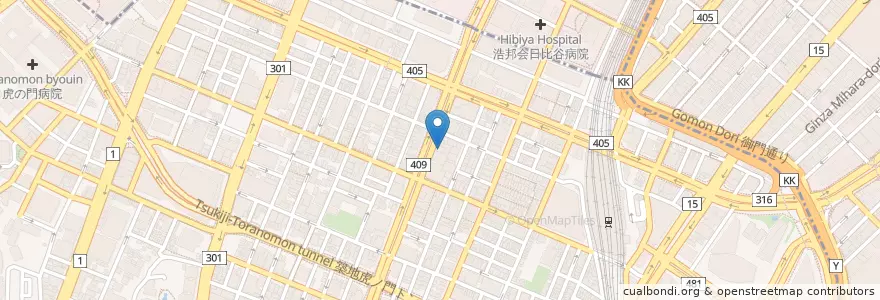 Mapa de ubicacion de モスバーガー en Jepun, 東京都, 港区.