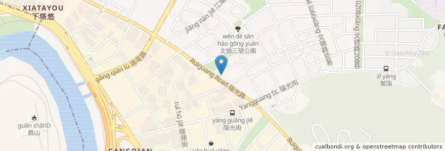 Mapa de ubicacion de 盛屋大吉 en تایوان, 新北市, تایپه, 內湖區.