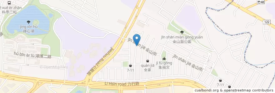 Mapa de ubicacion de 天利食堂 en Taiwán, Provincia De Taiwán, Hsinchu, 東區.