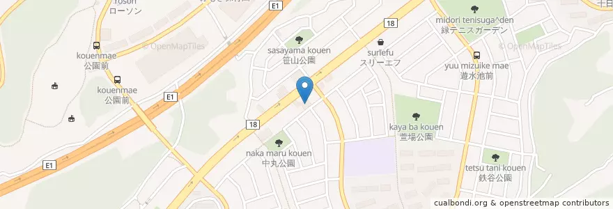 Mapa de ubicacion de クリエイトSD en 日本, 神奈川県, 横浜市, 緑区.