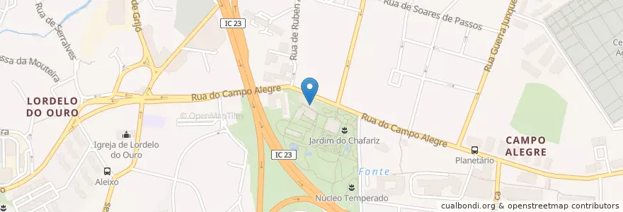Mapa de ubicacion de E-Learning Café Botânico en Portugal, Norte, Área Metropolitana Do Porto, Porto, Porto, Lordelo Do Ouro E Massarelos.