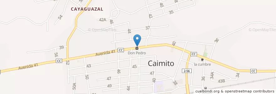 Mapa de ubicacion de Banco Popular de Ahorro Caimito en Cuba, Artemisa, Caimito.