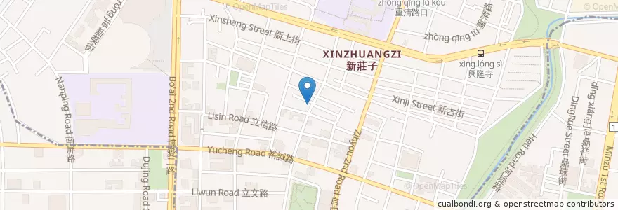 Mapa de ubicacion de 晶典麵店 en Tayvan, Kaohsiung, 左營區.