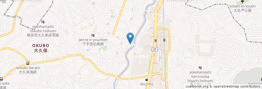 Mapa de ubicacion de 薬のスター en Japan, Kanagawa Prefecture, Yokohama, Konan Ward.