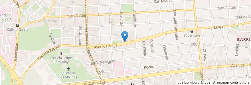 Mapa de ubicacion de Centro del Libro Prov en Küba, La Habana.