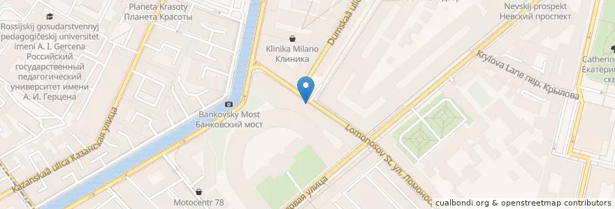 Mapa de ubicacion de Soul Kitchen en Russland, Föderationskreis Nordwest, Oblast Leningrad, Sankt Petersburg, Центральный Район, Округ № 78.