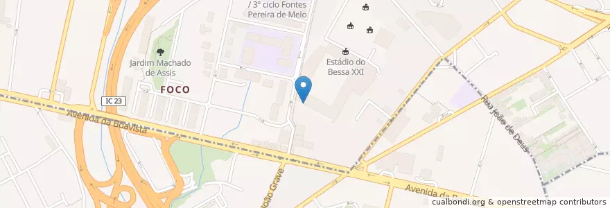Mapa de ubicacion de Telepizza en 포르투갈, 노르트 지방, Área Metropolitana Do Porto, 포르투, Porto, Ramalde, Lordelo Do Ouro E Massarelos.