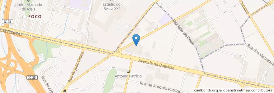 Mapa de ubicacion de Restaurante Mendi en ポルトガル, ノルテ, Área Metropolitana Do Porto, Porto, Porto, Ramalde, Lordelo Do Ouro E Massarelos.