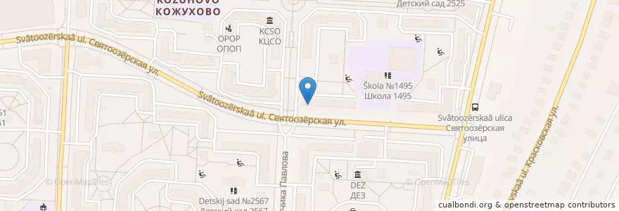 Mapa de ubicacion de Сушишоп en Rusia, Distrito Federal Central, Москва, Восточный Административный Округ, Район Косино-Ухтомский.