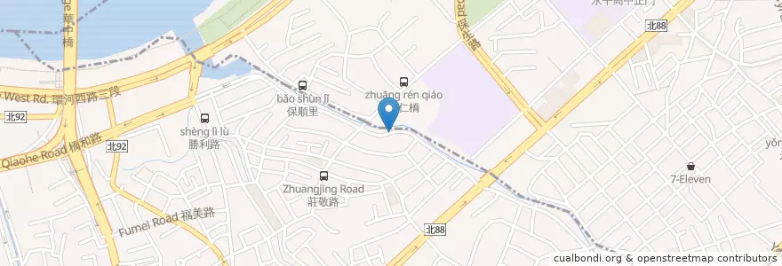 Mapa de ubicacion de 佳和公園 en Taiwan, Nuova Taipei, Yonghe.