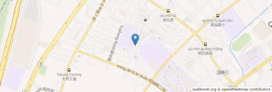 Mapa de ubicacion de 捷運海山站(1號出口) en 臺灣, 新北市, 土城區.