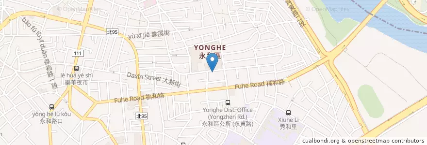Mapa de ubicacion de 永和國父紀念館 en Taiwan, Neu-Taipeh, Yonghe.