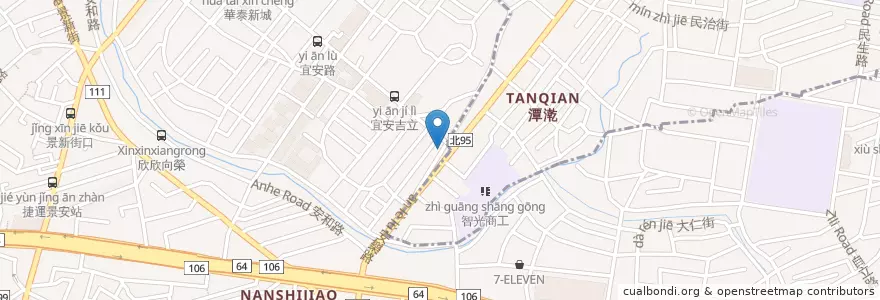 Mapa de ubicacion de 安樂宜安路口 en 臺灣, 新北市, 中和區, 永和區.