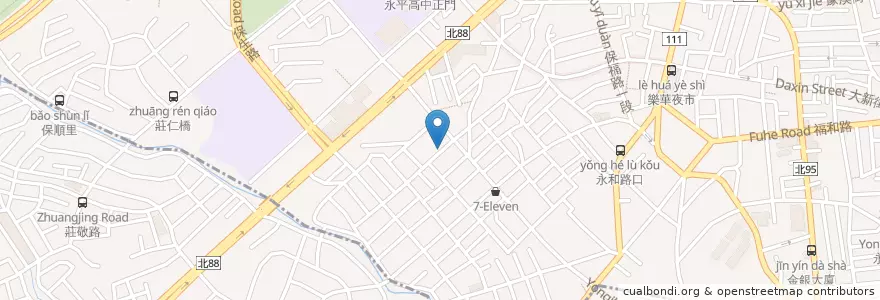 Mapa de ubicacion de 保平路214巷 en Taiwan, Neu-Taipeh, Yonghe.