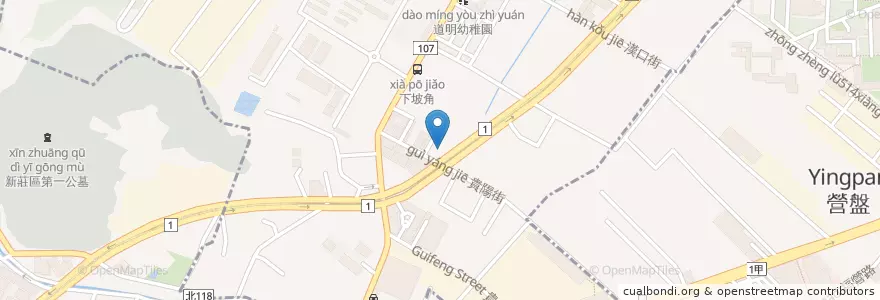 Mapa de ubicacion de 捷運泰山貴和站 en 台湾, 新北市, 泰山区, 新荘区.