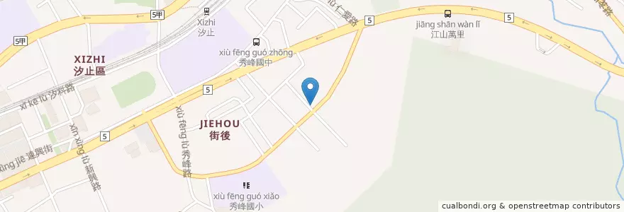 Mapa de ubicacion de 仁愛路151巷口 en 臺灣, 新北市, 汐止區.