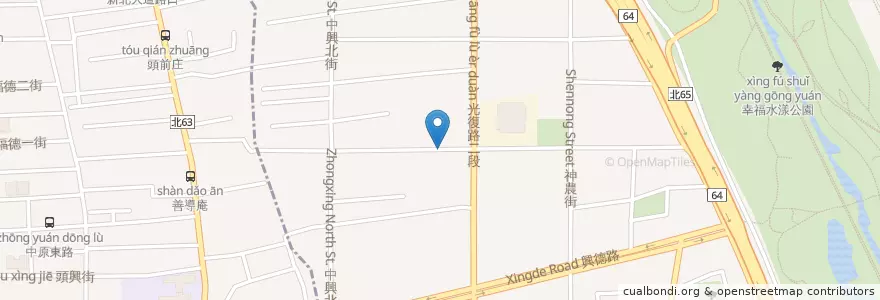 Mapa de ubicacion de 中興北街175巷口 en تایوان, 新北市.