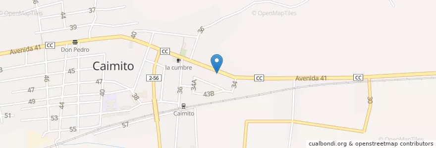 Mapa de ubicacion de Banco de Crédito y Comercio en Cuba, Artemisa, Caimito.